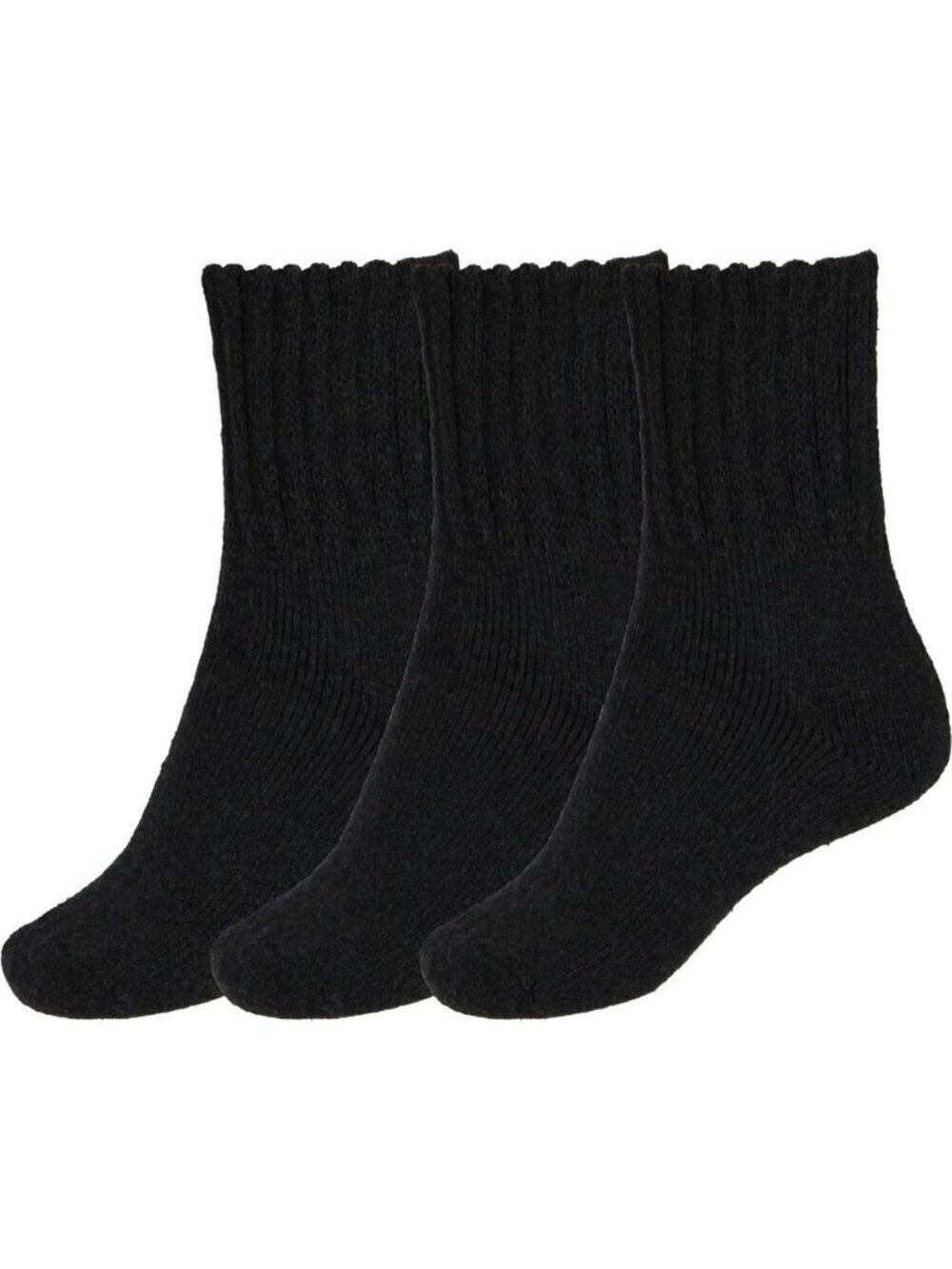 BenSorts Women 3 Packs Black Winter Thick Warm Polyester Boots Socks